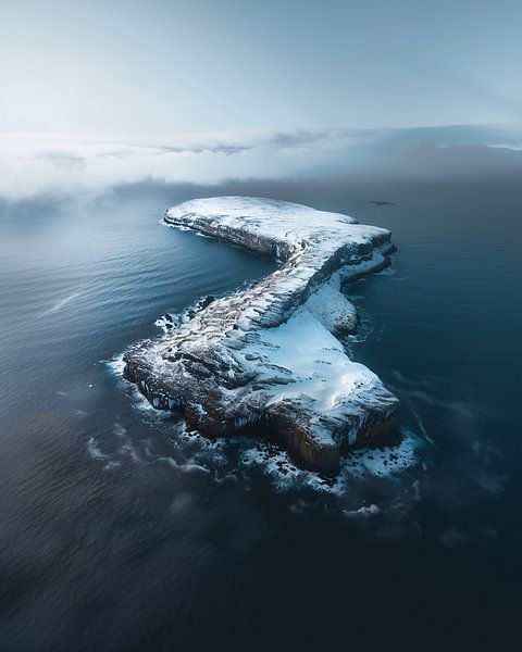 Eiswelten am Horizont von fernlichtsicht