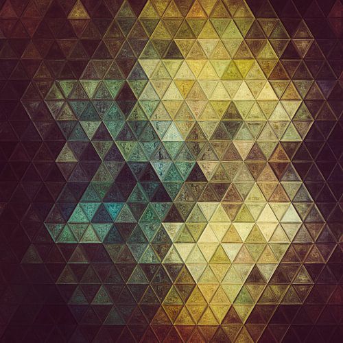 Mosaïque marron vert #mosaique
