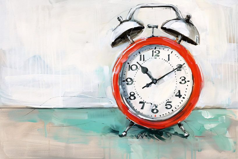 Beautiful digital art of a clock by Art & Soul Creations