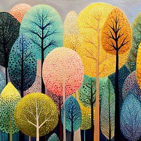 Vibrant Forest Dreams by Flower Studio