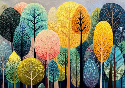 Vibrant Forest Dreams