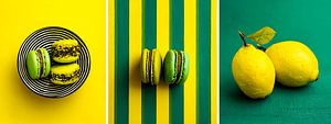 Süß-saure Sommernoten | Zitronen- & -Macaron in drei Farbkombinationen