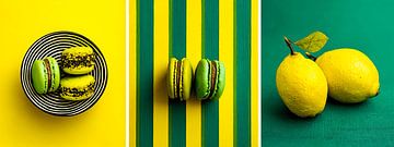 Süß-saure Sommernoten | Zitronen- & -Macaron in drei Farbkombinationen von Karina Brouwer