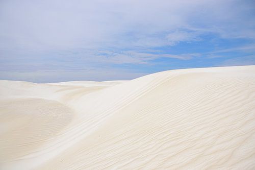 Overal wit zand