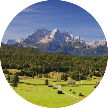 Werdenfelser Land en Zugspitze van Walter G. Allgöwer