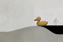 Minimalist duck illustration art by Imperial Art House