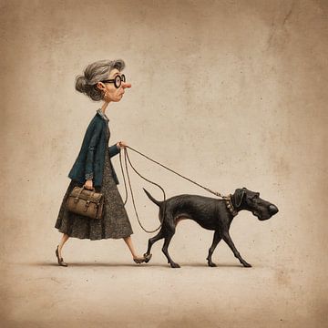 on the road with the dog by Joost Berndes