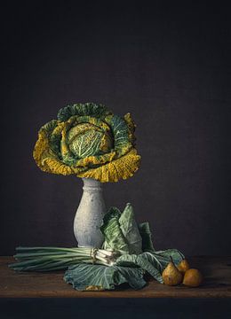 Still life yellowed vegetables by Monique van Velzen