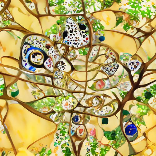 Tilburg in the style of Klimt