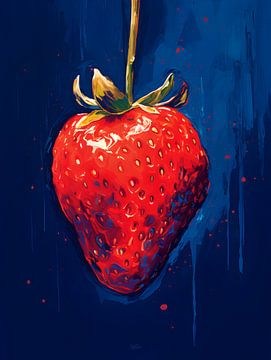 Rote Erdbeere von Raymond Wijngaard