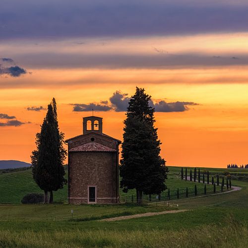 Sunset at Cappella della Madonna di Vitaleta