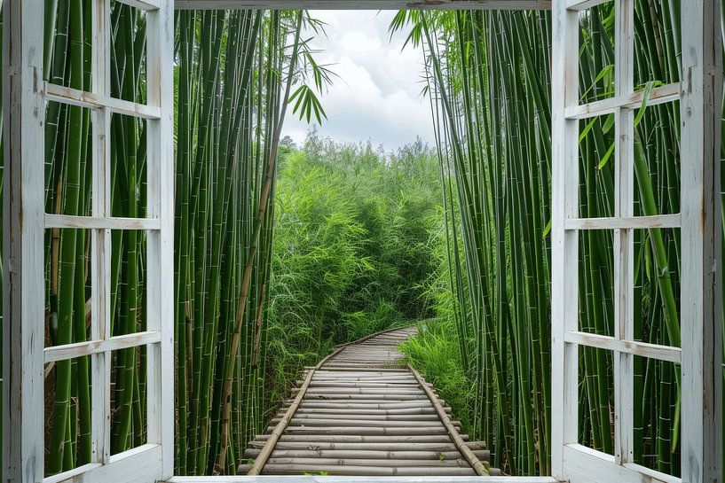 Forêt de bambous par Poster Art Shop
