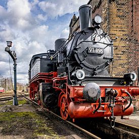 Steam locomotive ready for departure by Johnny Flash