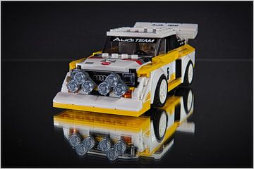 Lego Technic Audi S1 Quattro groep B rallyewagen van Rob Boon
