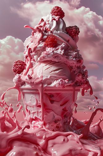 heerlijke ijscreaties in felle kleuren