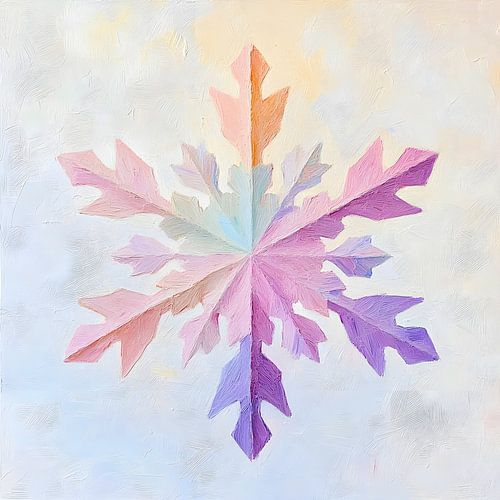 Flocon de neige coloré