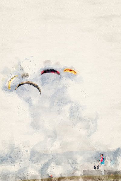 Drachen steigen lassen von Petra Dreiling-Schewe