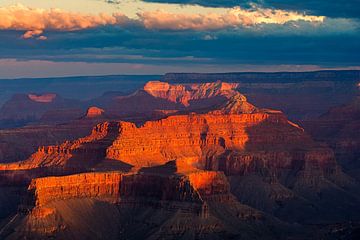 Zonsopkomst Grand Canyon N.P, Arizona van Henk Meijer Photography