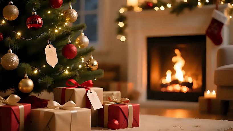 Christmas Eve in the living room by Jean Pierre