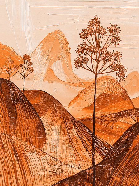 Moderne abstrakte Malerei. Serie: Landschaft in Strukturen - 9 von Studio Pieternel