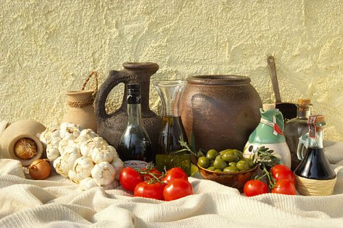 Still life with Mediterranean diet