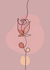 Dessin au trait - Pretty Rose
