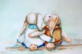 Bunny - friends by Helga van der Wielen