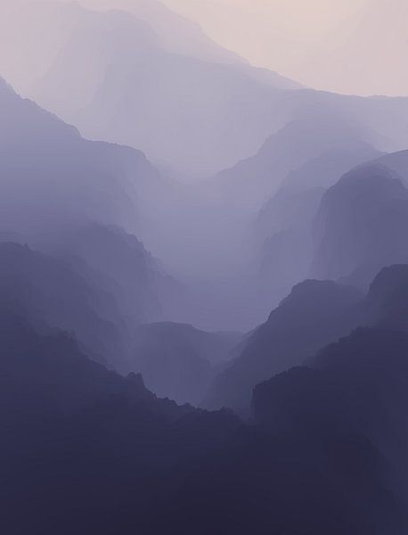 Mountainous Landscape by Angel Estevez