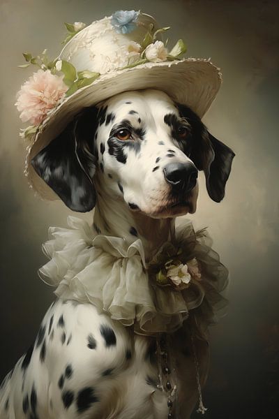 Vintage Dalmatian by NJ Midnight Studio
