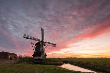 Sunrise Monastery Mill Groningen by Rick Goede