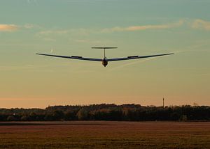 Planeur à l'atterrissage sur Sjors Gijsbers