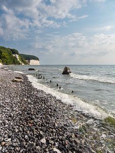 Kreidefelsen an der Küste der Ostsee auf der Insel Rügen
