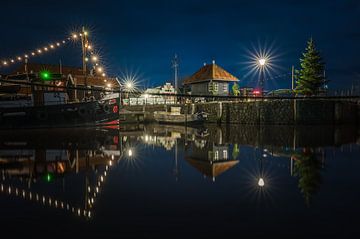 Zoutkamp haven met sleepboot Willem van Jan Georg Meijer