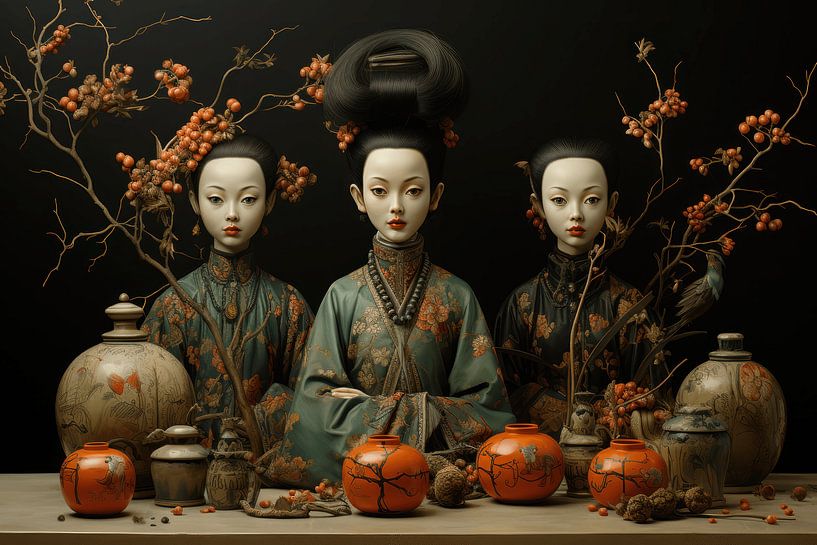 Asian still life by Ton Kuijpers
