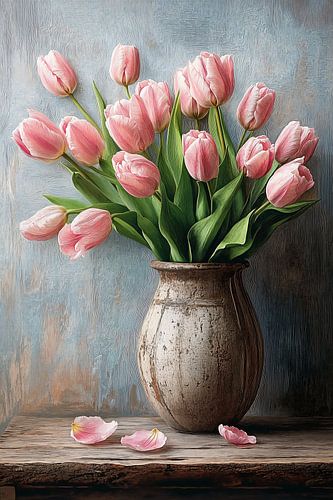 Pink Tulips in Bloom iv