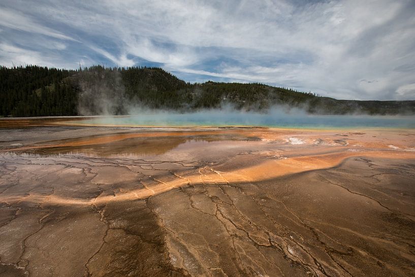 Indrukwekkende zwavelbron in Yellowstone USA von De wereld door de ogen van Hictures