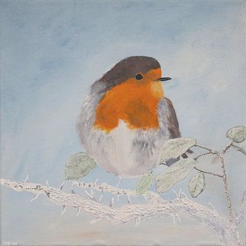 Rotkehlchen im Winter von silke.art - Silke Hemelt -