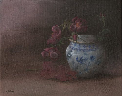 Stilleven met rozen