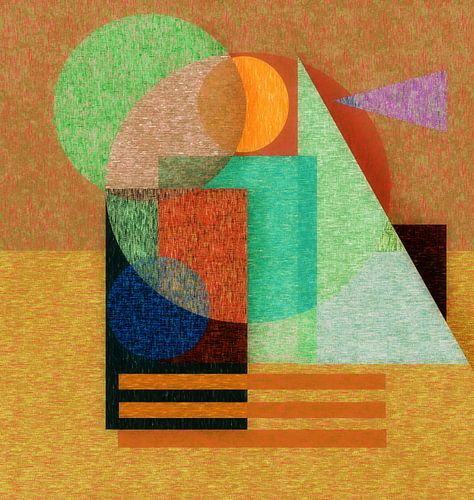 Modern abstract in calm colours