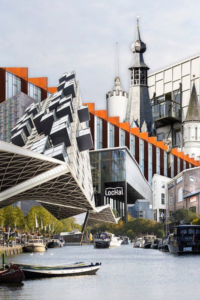 Collage Tilburg avec l'écureuil de Lochal Station Piushaven par Marianne van der Zee