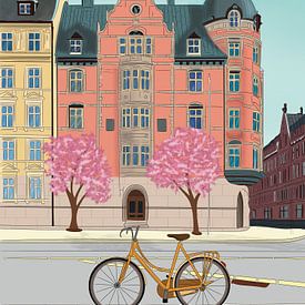 Printemps scandinave : Fleurir à Copenhague sur Art Prints