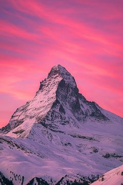 Roze Dageraad boven de Matterhorn van But First Framing