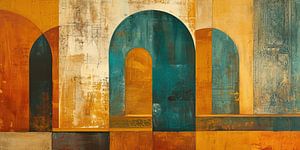 Peinture abstraite néon Passages