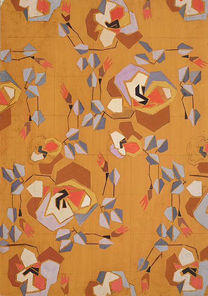 Frances Hodgkins - Zonder titel (Textielontwerp nr. VII) (circa 1925) van Peter Balan