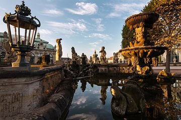 Het nimfenbad in de Dresdener Zwinger van Richard