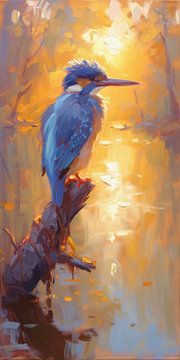 Kingfisher in the Golden Hour by Whale & Sons