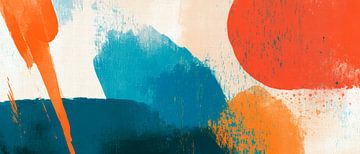 Abstract explosion of colour - modern and festive by Poster Art Shop