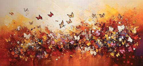 Vlinders in de zomer van Artsy