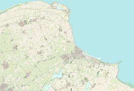 Kaart van Eemsdelta