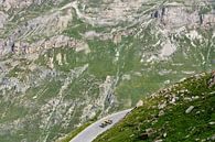 Les cyclistes s'entraînent dans un paysage de montagne grandiose par Bram Berkien Aperçu